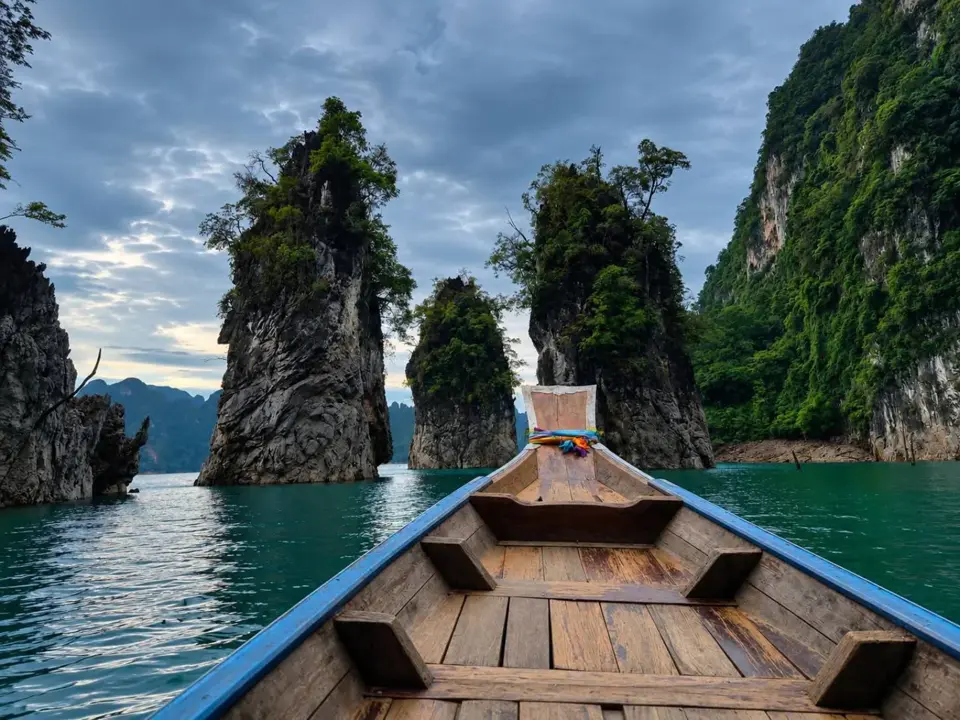 Boating on Cheow Lan Lake