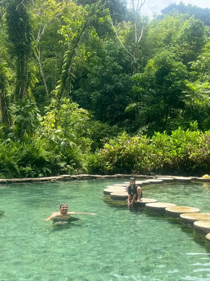 A natural swimming spot on the trip