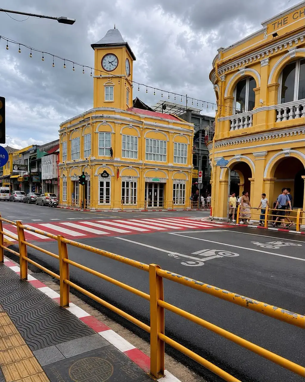 Colourful historic buildings in Phuket Old Town